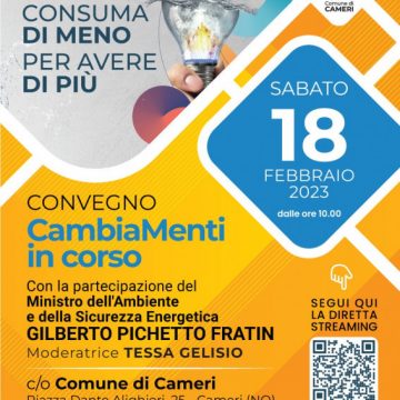 “Atteso il Ministro dell’Ambiente e della  Sicurezza Energetica Gilberto Pichetto Fratin al Convegno Cambiamenti in Corso sul risparmio energetico a Cameri ”